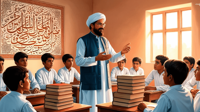 A teacher is highly respected in Pakistani culture. Elders in our society say that "acquiring knowledge is a duty" and there is no substitute for the hard work and time of a teacher to acquire this knowledge.
