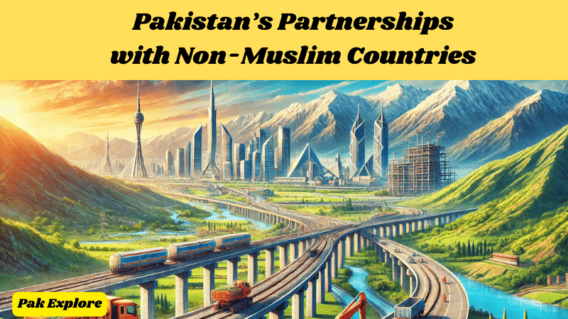 An in-depth analysis of Pakistan's diplomatic, economic and cultural relations with non-Muslim countries, focusing on key partnerships with China, India, USA, Russia, European countries, Japan, Australia, South Korea, Canada.