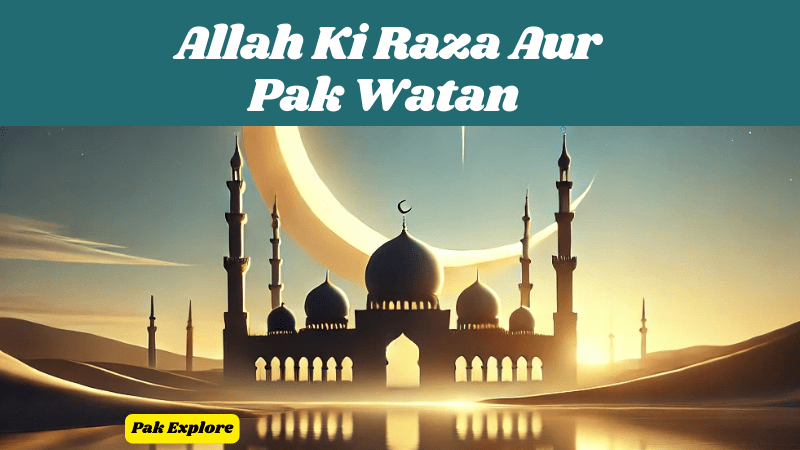 An insightful view of a Muslim’s purpose in life, focusing on the importance of Pakistan as a homeland and seeking Allah's pleasure, reflecting on the spiritual journey and devotion.