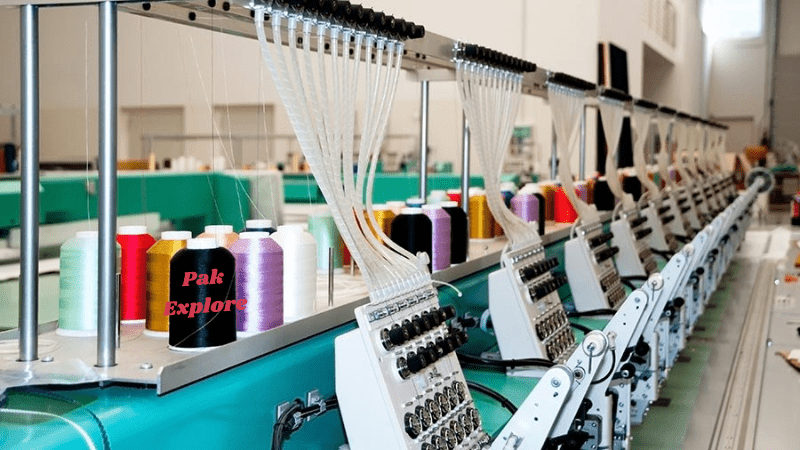 The industry involves various stages from cotton to ready-made garments, including yarn production, fabric weaving, dyeing and designing